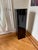 This minimal and highly functional Formica Black Swivel Top Pedestal is a Mid-Century gem. Features a minimal geometric...