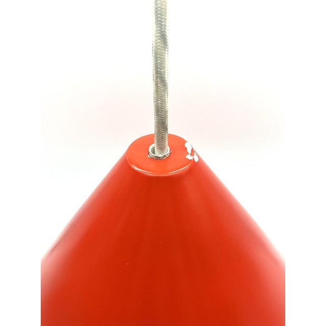 1970s Large Mid-Century Danish Billiard Pendant Lamp in the style of Louis Poulsen, 1960s For Sale - Image 5 of 16