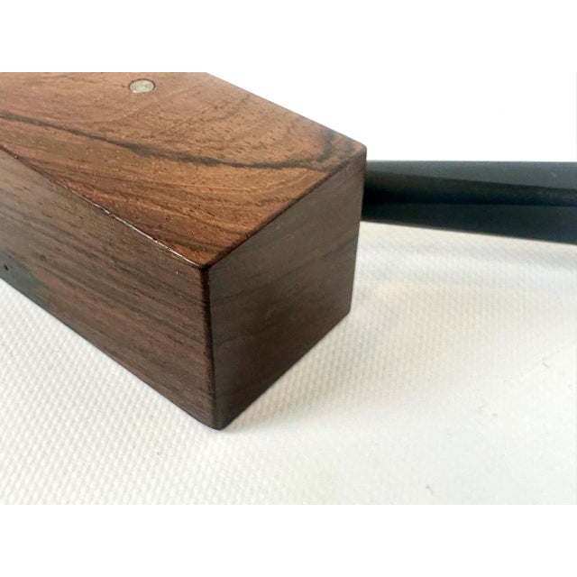 Wood Rosewood Nutcracker attributed to Yüksel Caglarm, Denmark, 1970s For Sale - Image 7 of 12