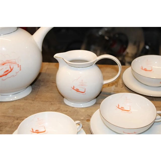 White Italian Tea Service Set by Guido Andlovitz for Laveno, 1940s, Set of 27 For Sale - Image 8 of 17