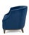 Mid-Century Modern Tufted, Barrel-Style Armchair Upholstered in a Royal Blue Velvet Fabric For Sale - Image 3 of 4