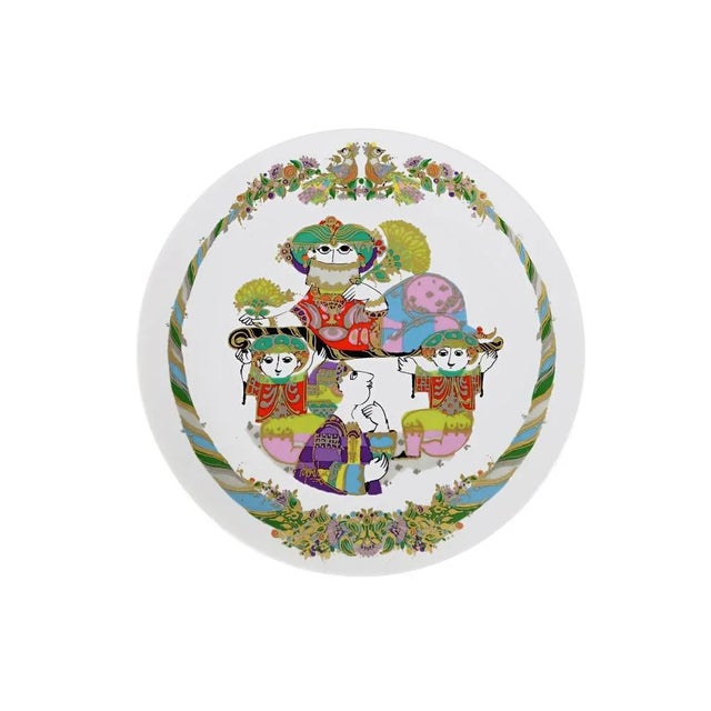 Ceramic Warsteiner Edition Wall Plate by Bjørn Wiinblad, 1993 For Sale - Image 10 of 10