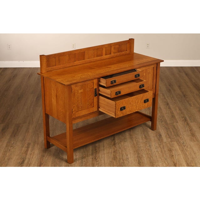 Stickley Mission Collection Oak Sideboard For Sale In Philadelphia - Image 6 of 18
