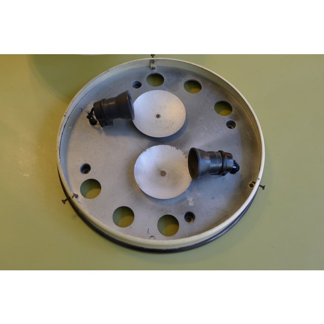 Modernist Glass & Bakelite Model 11303 Ceiling or Wall Lamp from Elektrosvit, 1950s For Sale - Image 9 of 12