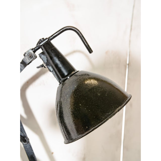 Scissor Wall Lamp by Wilhelm Bader Wagenfeld, 1930s For Sale - Image 10 of 13