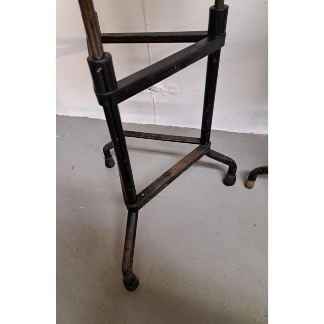 Antique Industrial Vitek Adjustable Height Stools Set of Three For Sale - Image 9 of 18