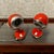 Red Eye Ball Table Lamps Set of 2 1970’s Height 20 cm Width 13 cm Depth 13 cm Features one light Requires E14 light bulb...