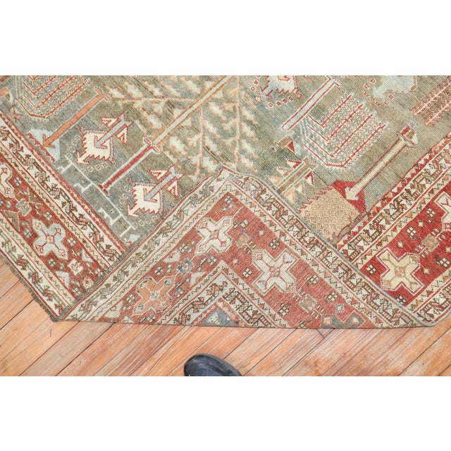 Early 20th Century Early 20th Century Kurd Bakhtiari Rug rug no.j2475 For Sale - Image 5 of 9