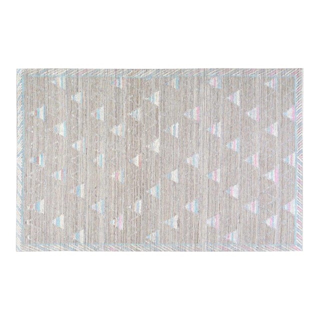 Moroccan Azilal Hand Knotted Wool Rug,6'5"X10'1" For Sale