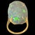 14 Carat Oval Shape Ethiopian Opal Cocktail Ring 14 Karat Yellow Gold For Sale - Image 18 of 18