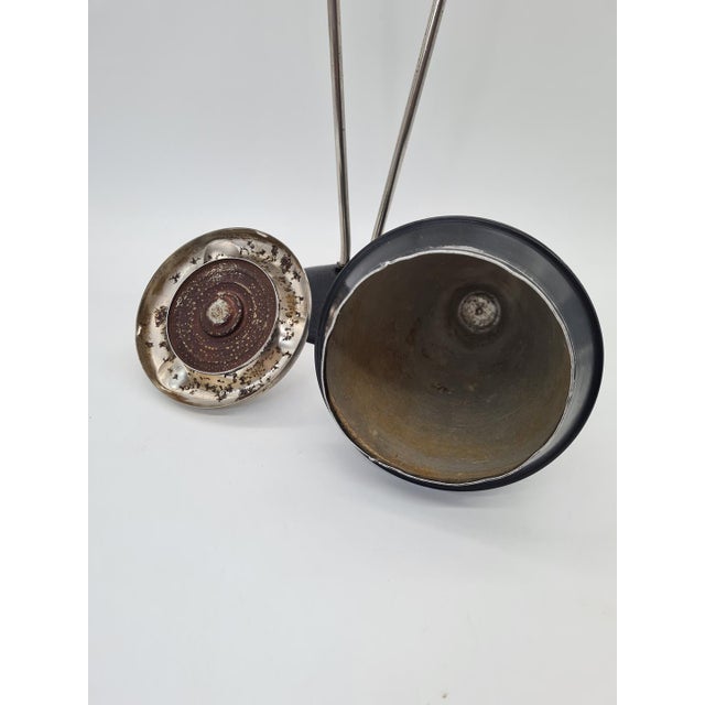 Metal Mid-Century Modern Floor Ashtray, 1960s-1970s For Sale - Image 7 of 10