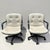 1970s Cream Vinyl Faux Leather Steelcase 451 Swivel Chairs - a Pair For Sale - Image 5 of 12