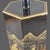 Paint Vintage Asian Black Lacquer Hexagonal Figural Chinoiserie Table Lamp For Sale - Image 7 of 12