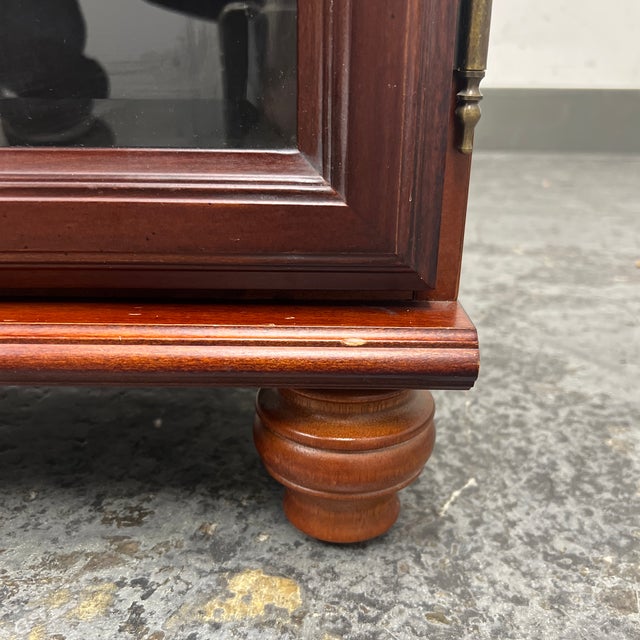 Brown The Bombay Company Media Cabinet + Glass Doors For Sale - Image 8 of 12