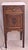 Wood 1910s Pair of English Mahogany Nightstands With Carved Floral Doors & Stone Tops For Sale - Image 7 of 18