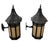Moroccan Vintage Moroccan-Style Wrought Metal and Glass Wall Lanterns - a Pair For Sale - Image 3 of 12