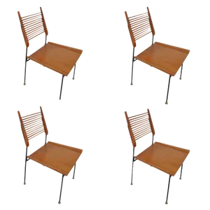 Set of Four Vintage Mid-Century Paul McCobb Shovel Dining Chairs