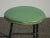 Vintage French Country Farmhouse Chic Rustic Green Stool For Sale - Image 9 of 13