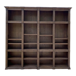 Restoration Hardware Atkins Bookcase Wall Shelving Display Unit For Sale