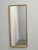 Minimalist Danish wall mirror produced in the 1960s featuring a finely crafted solid oak frame with beautiful natural...