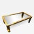 Italian Brass Coffee Table With Design For Sale - Image 12 of 12
