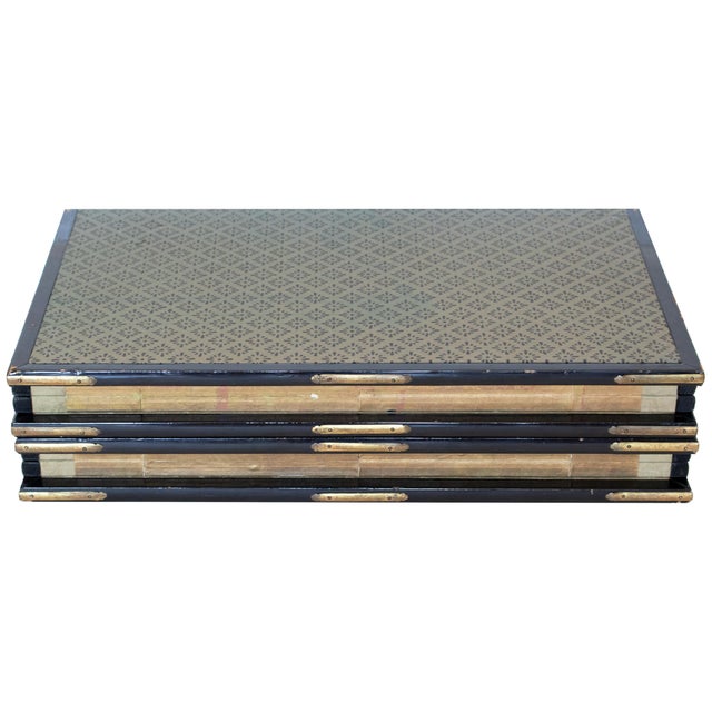 1950-1960s Showa Era Pair of Painted Japanese Byobu Screens For Sale - Image 16 of 18