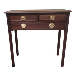 Early 20th Century Mahogany 3-Drawer Accent Table For Sale