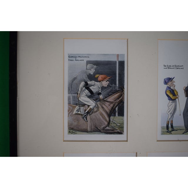 1930s A Set of Four (4) 1930’s Horseracing & Turf Personalities Caricature Prints For Sale - Image 5 of 6