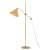 Floor Lamp in Brass with Original Yellow Lamp Shade, 1950s For Sale - Image 13 of 13