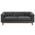 2010s Experience the Classic Heritage & Contemporary Clean Lines With the Monrowe Leather Loveseat. For Sale - Image 5 of 12