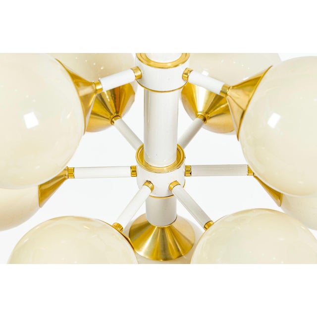 1970s Mid-Century Modern Sputnik Chandelier by Szarvasi, Hungary 3 Available For Sale - Image 9 of 15