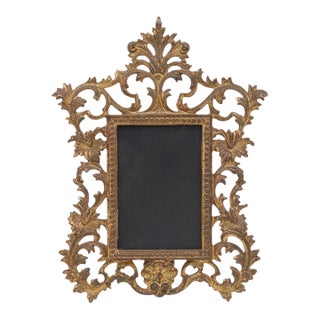 Antique Baroque Revival Floral Tabletop Frame For Sale