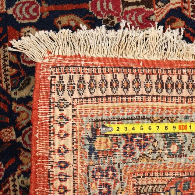 Brown Asian Rug in Cotton and Wool For Sale - Image 8 of 9