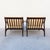 1960s Restored Ib Kofod-Larsen for Selig Danish Modern Sculptural "Blade" Lounge Chairs in Leather For Sale - Image 12 of 18