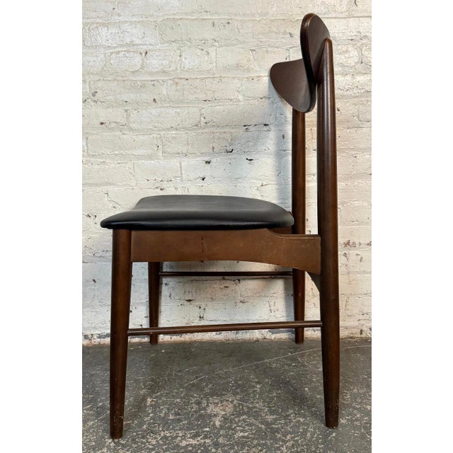 Set of 6 Mid-Century Walnut Dining Chairs by Stanley For Sale - Image 9 of 16