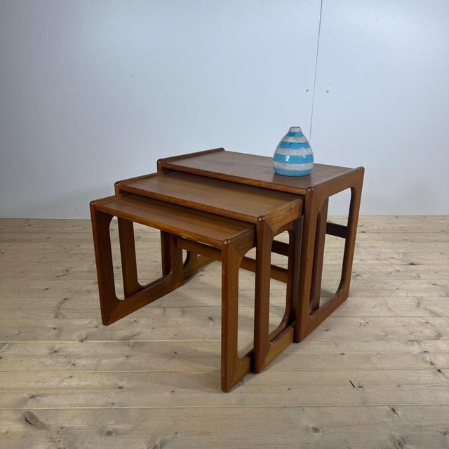 Nesting Tables in Teak, Denmark, 1960s, Set of 3 For Sale - Image 8 of 9