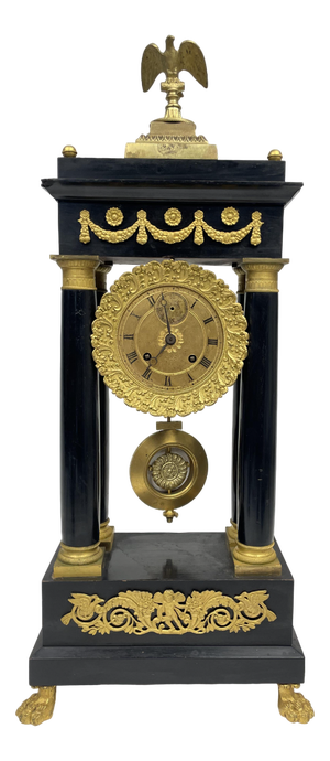 Antique French Empire Style Clock, 1800s