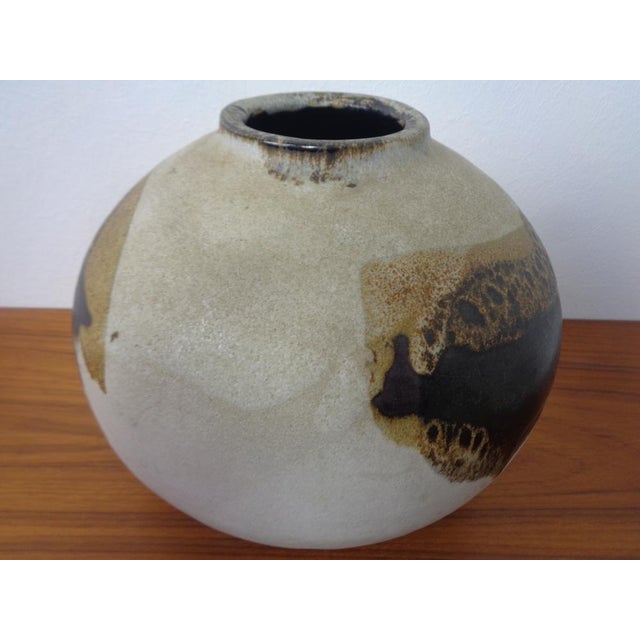 Japanese Raku Studio Pottery Vase, 1960s For Sale - Image 12 of 18
