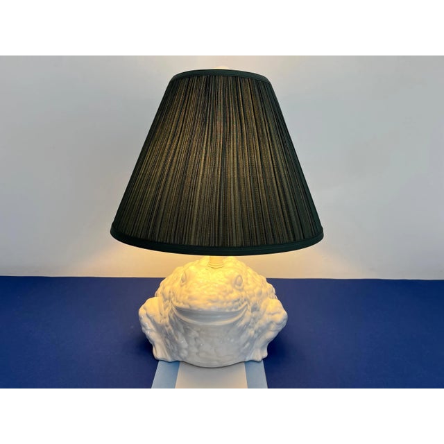 1960s Italian Toad Lamp & Shade For Sale - Image 12 of 18