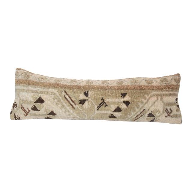 Handmade Vintage Sitting Rug Pillow Cover -12'' X 37'' For Sale