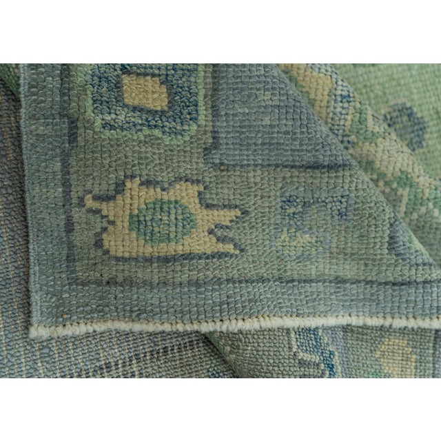 Turkish Oushak Rug 2'11" x 12'2" #19143 For Sale In Houston - Image 6 of 8