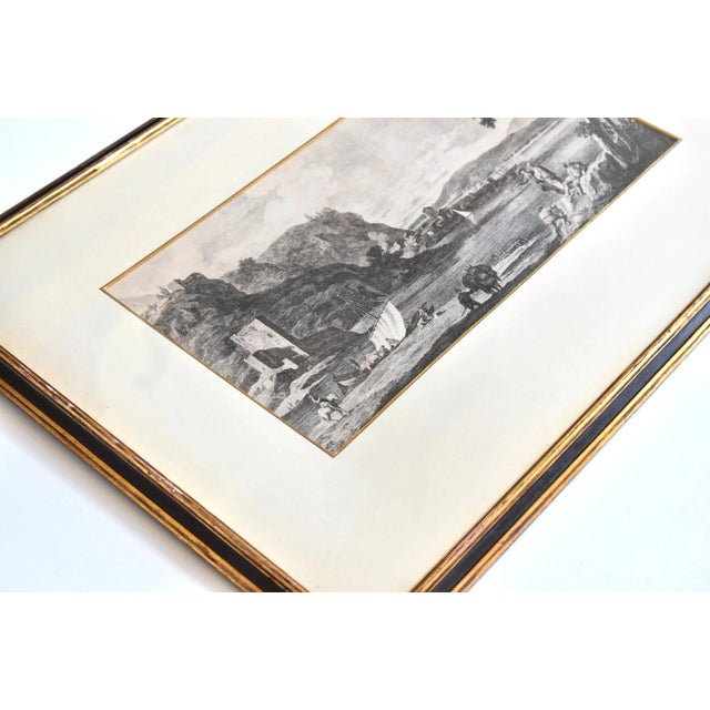 Neoclassical 18th Century Engraving of a Marco Ricci Landscape by Giovanni Volpato For Sale - Image 3 of 10
