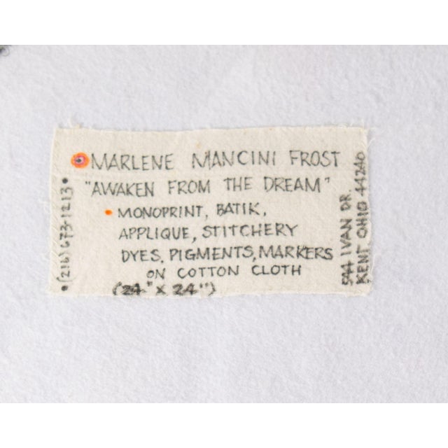 Textile “Awaken From the Dream” Monoprint and Textile Art by Marlene Mancini Frist For Sale - Image 7 of 8