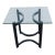 Hollywood Regency Mid Century Chrome Glass Top Side End Table 6421 For Sale