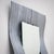 Pair of tall rectangular wall mirrors with wide cast aluminum frames. The frames feature a ribbed surface texture and a...