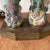 Mid 20th Century Chinoiserie Porcelain Figural Table Lamp on Brass Base in Famille Rose Palette For Sale In Chicago - Image 6 of 12