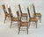 Wood Oak Farmhouse Dining Chairs Set of 6, Carved Peacock Backs, Ronnoco 1978 For Sale - Image 7 of 18