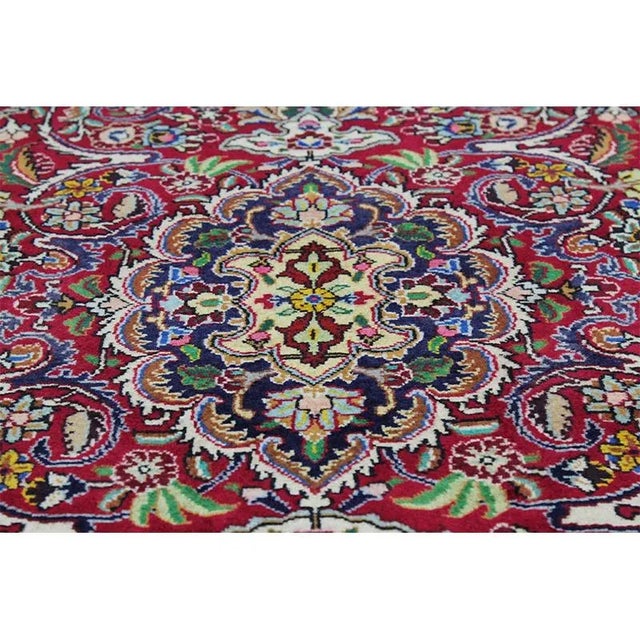 1970s Persian Tabriz Runner Rug 2’11” X 13’1″ For Sale - Image 9 of 11
