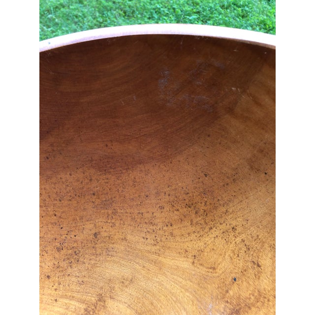 Early 20th Century American Turned Treen Large Bowl For Sale - Image 5 of 7