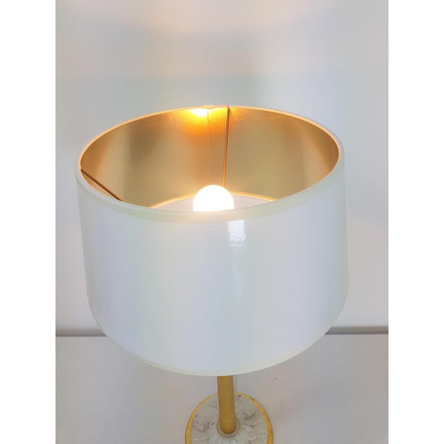 Regency Golden Table Lamp by Giulia Mangani, 1970s For Sale - Image 4 of 10